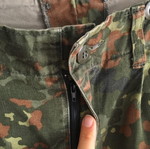 Vintage German military camouflage cargo pants S