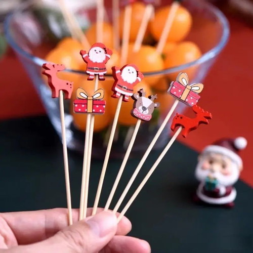 Christmas decorative wooden sticks set of 10 pieces new