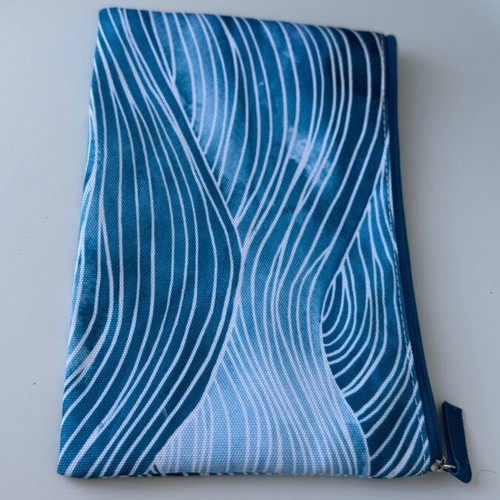 Bioderma toiletry bag blue and white like new for cosmetics
