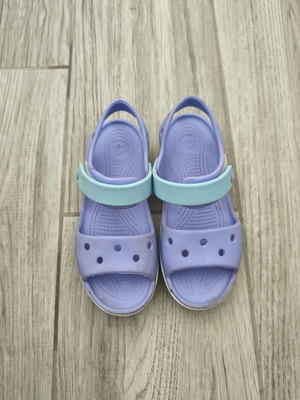 Crocs sandals, pink and purple, size 31