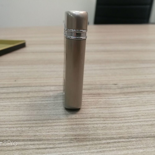 Gas lighter with rhinestones used, windproof, silver color