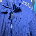 Μπουφάν Superdry σαν καινούργιο, μέγεθος XL superslim fit, μπλε