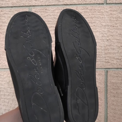 Dolce & Gabbana black leather sneakers like new