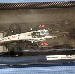 1:18 McLaren MP4-16 Mika Häkkinen ΚΑΙ ΣΥΛΛΕΚΤΙΚΟΣ ΑΝΑΠΤΥΡΑΣ ΑΠΟ ΤΟ ΣΙΛΒΕΡΣΤΟΟΥΝ 2001