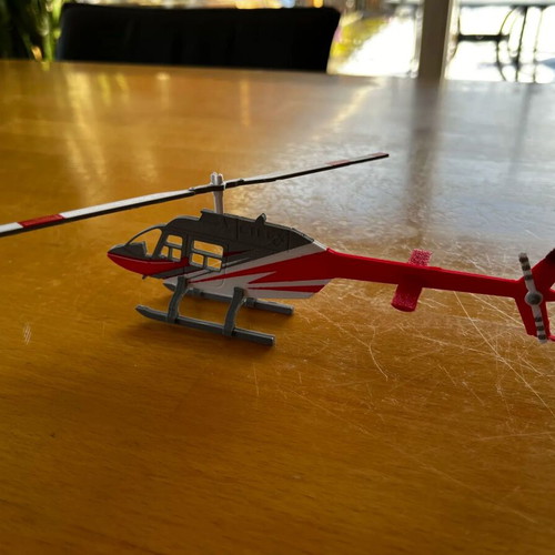 Helicopter Kit Card Bell 206B Jetranger new