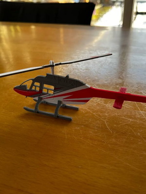 Helicopter Kit Card Bell 206B Jetranger new
