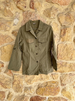 Military style shirt-jacket like new, size Large, green