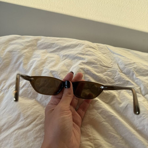D. Franklin cat eye women's sunglasses, brown