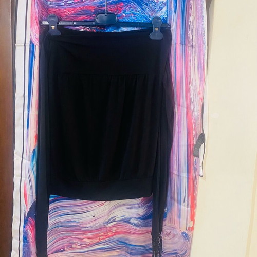Ted Baker black boho strapless top like new, size S