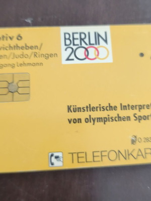 German phone card used