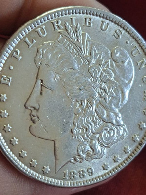 Morgan Dollar 1889 silver coin new, collectible