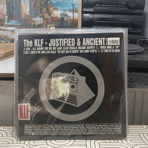 The KLF Justified & Ancient vinyl record used, electronic house