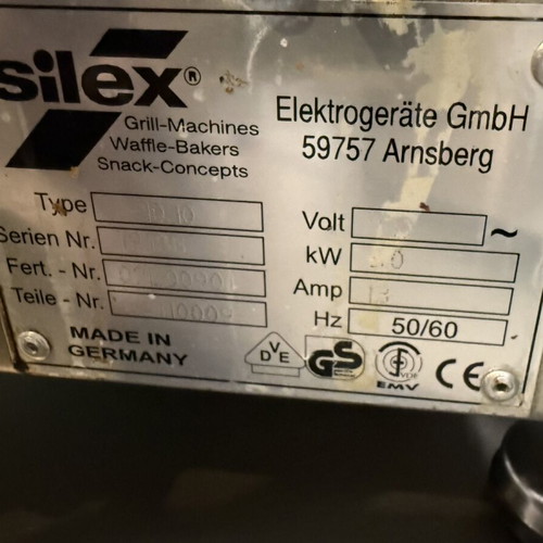 Silex professional sandwich press used with smooth plates