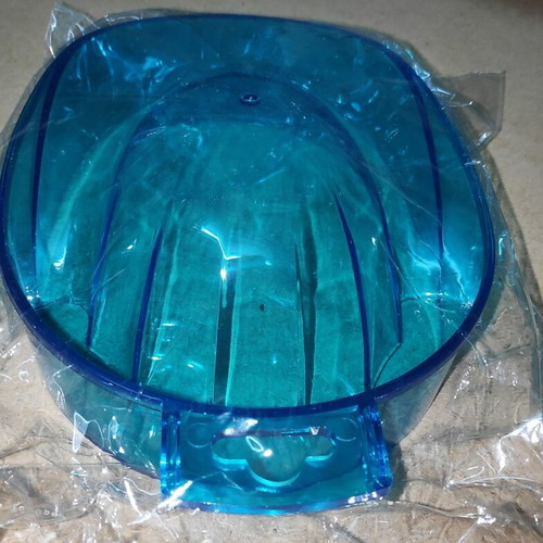 Manicure Bowls set of 6 new, acrylic, blue red transparent