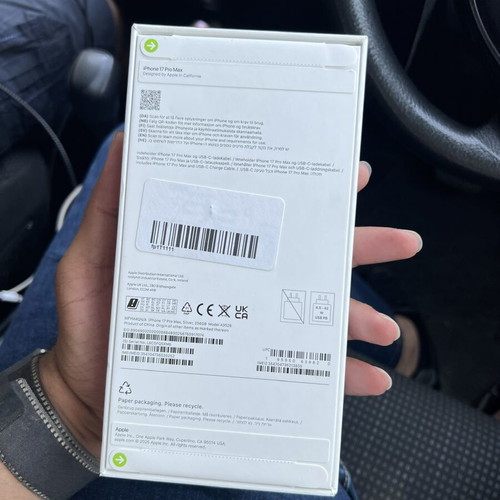 Iphone 17 Pro Max 256GB new, white, LLA model