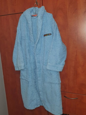 Nef Nef children's bathrobe used, blue, age 6-7