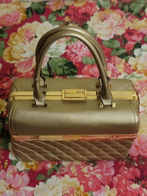 Women's handbag, gold color