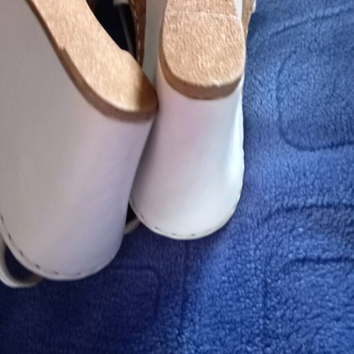 Atema summer platforms size 38, new, white leather