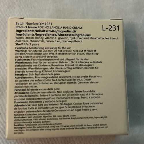 Rozino Lanolia Hand and Foot Cream 20g
