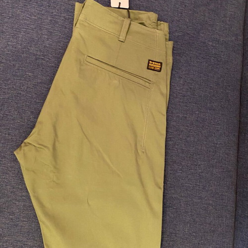G-Star Raw Chino Straight Pants No 31 length 32 new green