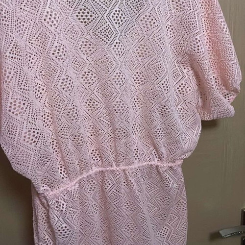 Mesh beach dress like new, pink