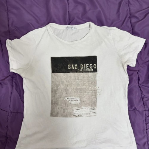 Stradivarius short-sleeve t-shirt white size M like new