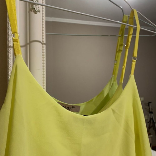 Jolly Boutique Women's Long Summer Dress Neon Yellow S/M like new