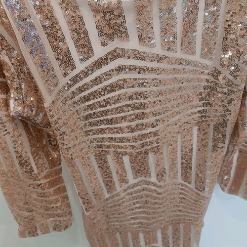 Mini dress gold like new, size M