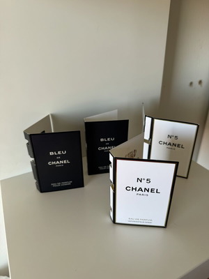 Chanel δείγματα αρωμάτων καινούργια, 4 τεμάχια, 2 αντρικά και 2 γυναικεία