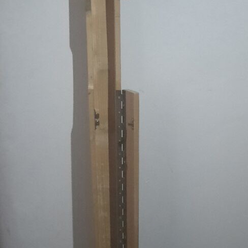 Wooden fishing rod box like new, 146 cm length with window