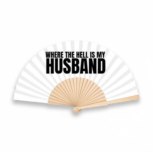 Where the Hell Is My Husband? 23 cm Hand Fan