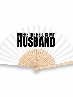 Where the Hell Is My Husband? 23 cm Hand Fan