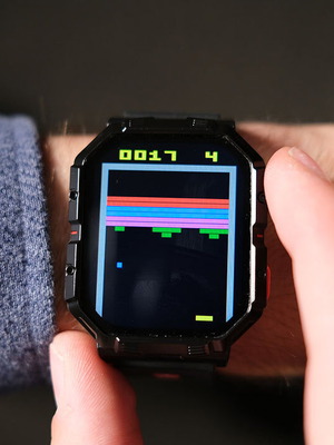 Atari 2600 My Play Watch με 4 κλασικά παιχνίδια και διπλά λουράκια