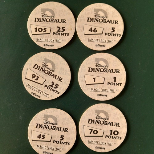 Ταπες dinosaur Disney μεταχειρισμένες, σετ 6 τεμαχίων