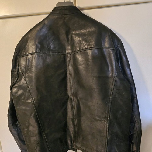 Leather jacket black XL like new