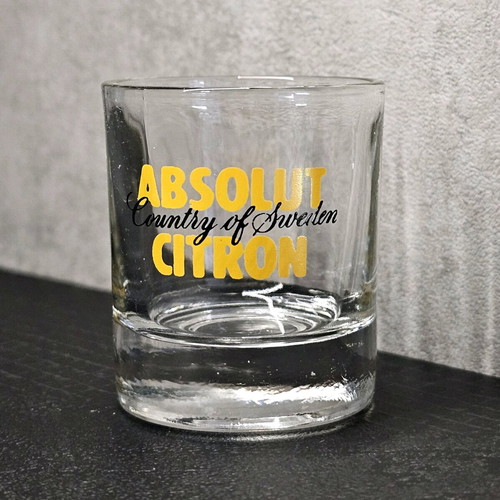 Absolut Citron 50ml shot glass used, collectible