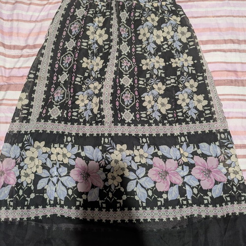 Floral midi skirt used, colorful, size M