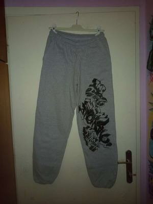 Bershka tracksuit grey and black like new, size M