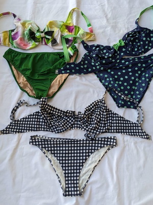 Swimwear used, three large pieces, Lucero and other brands