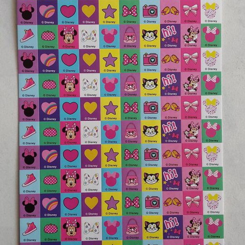 Minnie stickers new, set of 200 pieces