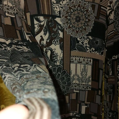 Everyday dress used, size M, Italian origin with black transparency detail