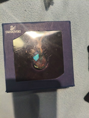 Κολιέ Swarovski με μεγάλη αυθεντική πέτρα σαν καινούργιο, άσπρο
