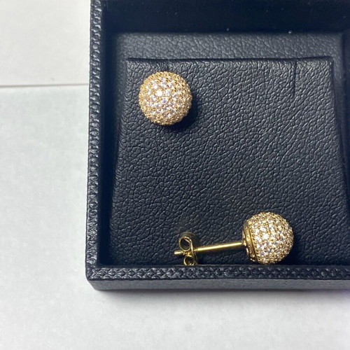 Gold 14K earrings new, handmade, gold color
