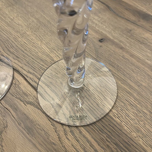 Kosta Boda candleholders like new, set of two