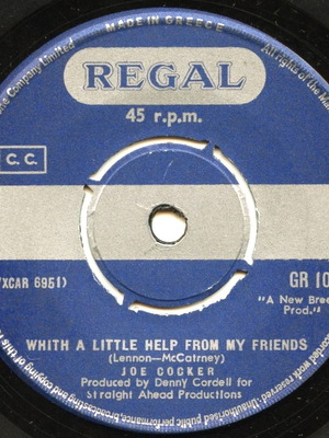 Joe Cocker 45 rpm record used