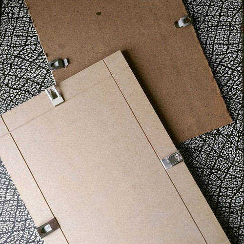 Clip photo frames used, pack of 16, various sizes with glass surface