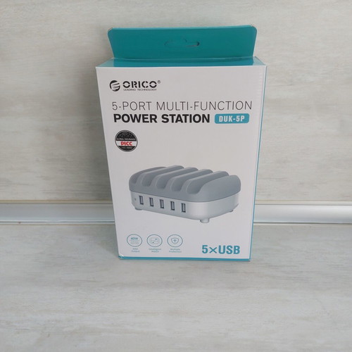 Orico DUK-5P USB charging station with organizer, new