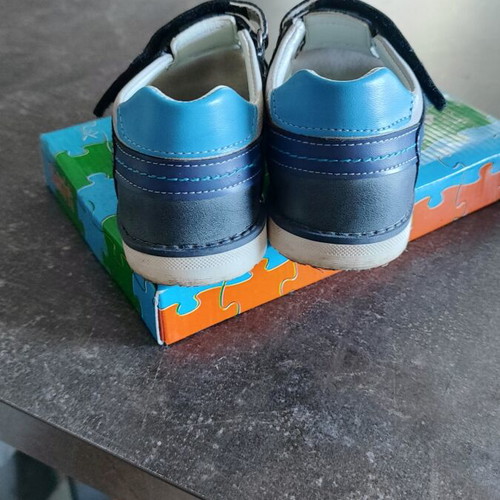 Touiti Kids Sandals Like New, Size 29, Gray and Blue