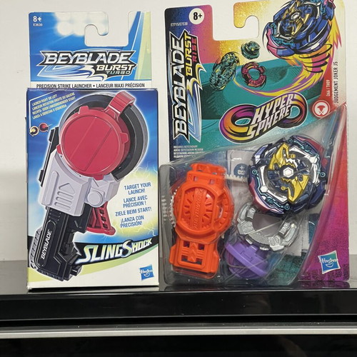 Beyblade Burst Rise Hypersphere Judgement Joker J5 with Slingshock Precision Strike Launcher new