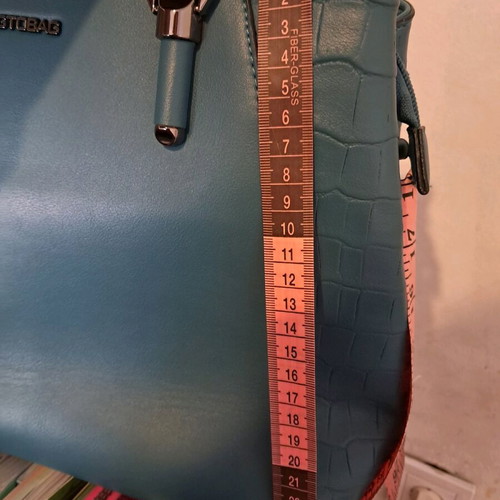 Bag to Bag Handbag Blue With Strap And Multiple Pockets New